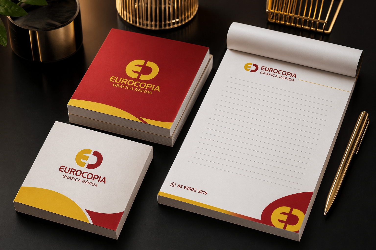 Bloquinhos personalizados da Eurocopia